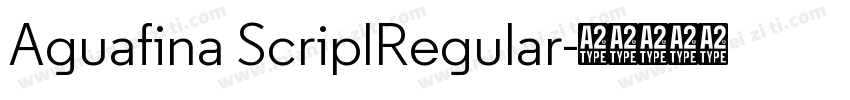 Aguafina ScriplRegular字体转换